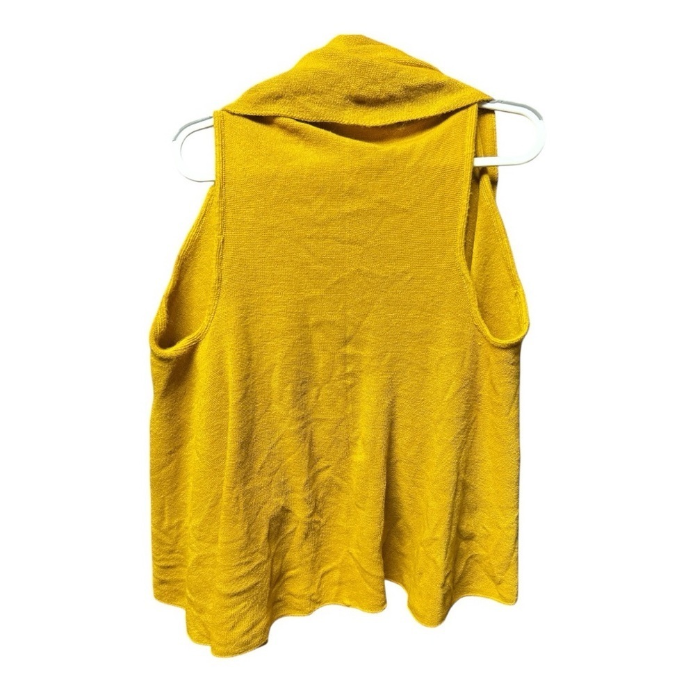 Anthropologie Moth Cascades Shawl Sweater Vest Cardigan Gold Yellow, one size - Picture 4 of 5